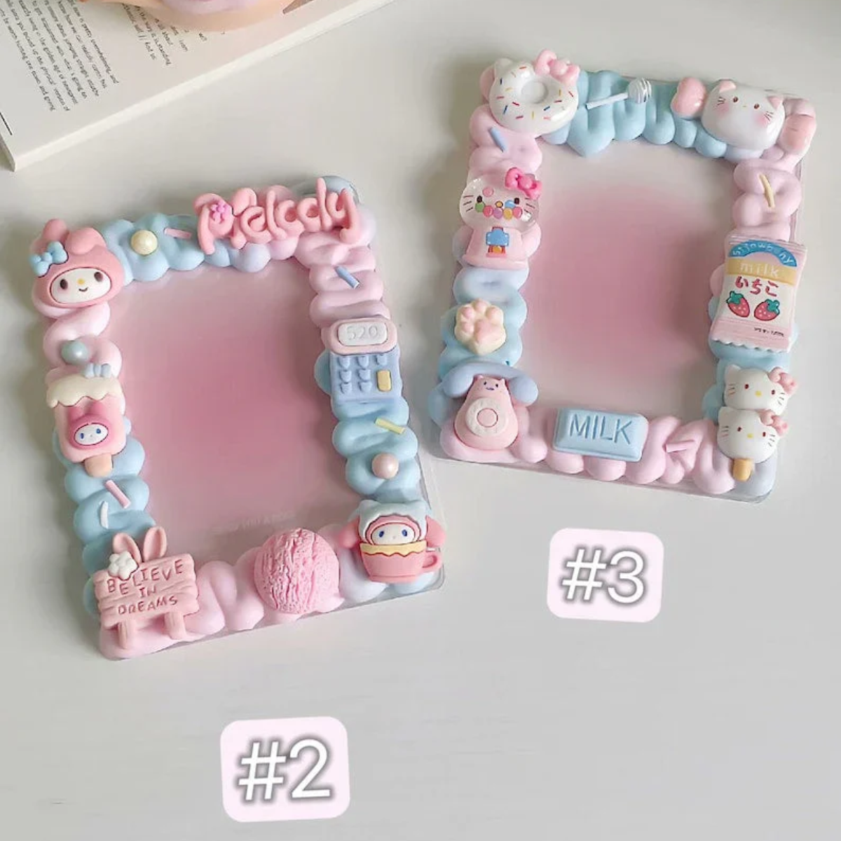 Kawaii Decoden Toploader Handmade Photocard Holder Japanese character photocard protector