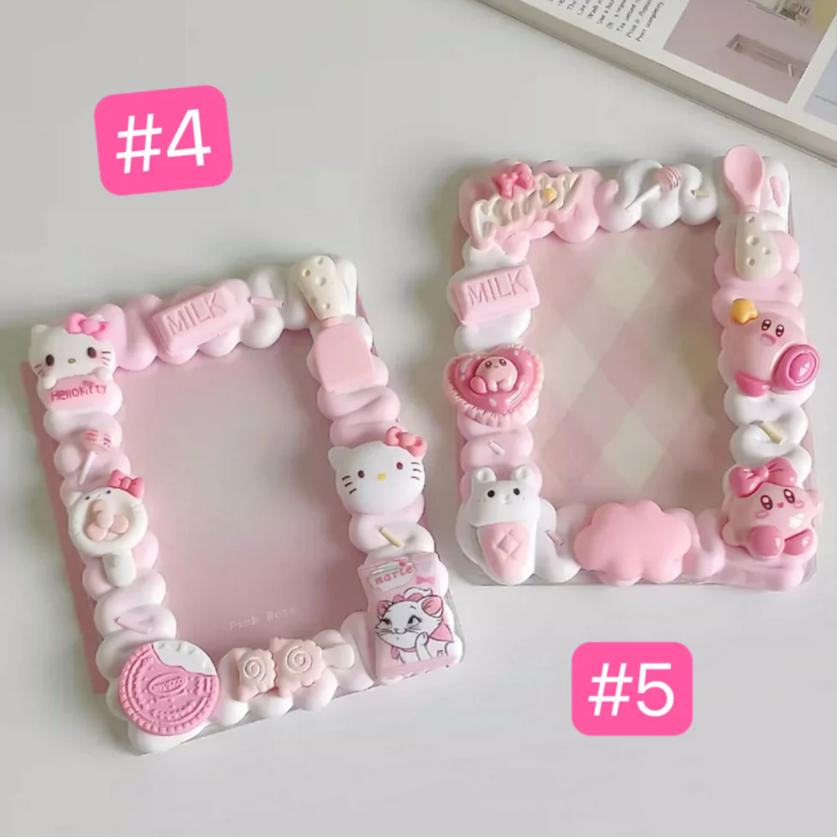 Kawaii Decoden Toploader Handmade Photocard Holder Japanese character photocard protector