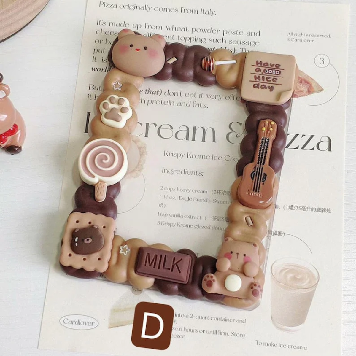 Kawaii Decoden Toploader Handmade Photocard Holder Japanese Character Photocard Protector