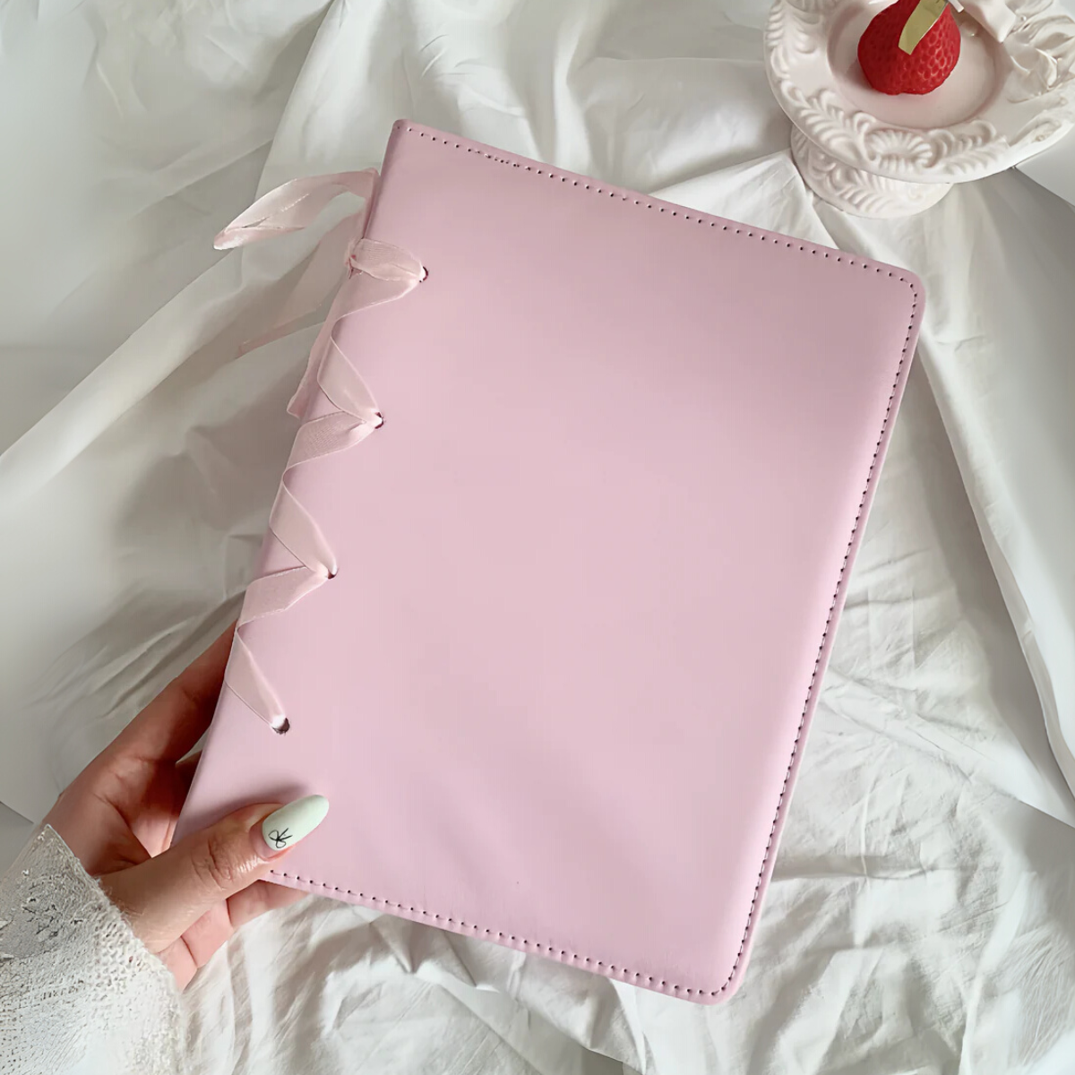 A5 Leather Kpop Photocard Binder with Bow Tie Strap, Pokemon Card Collect Book, 4/2/1 Grid Photocard Album
