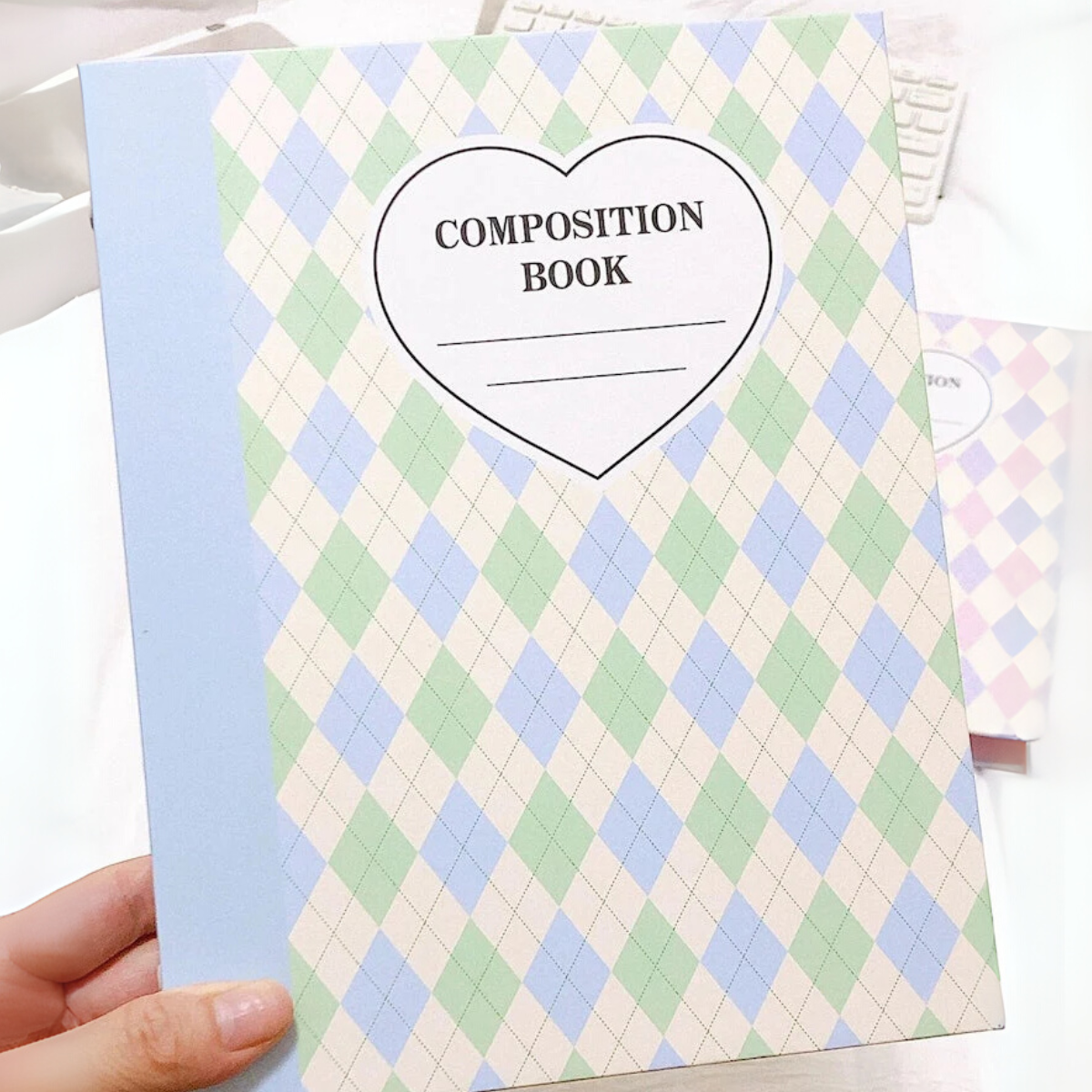 A5 composition binder, Kpop hardcover binder, Retro Diamond Hardcover, Standard 6 Ring binder