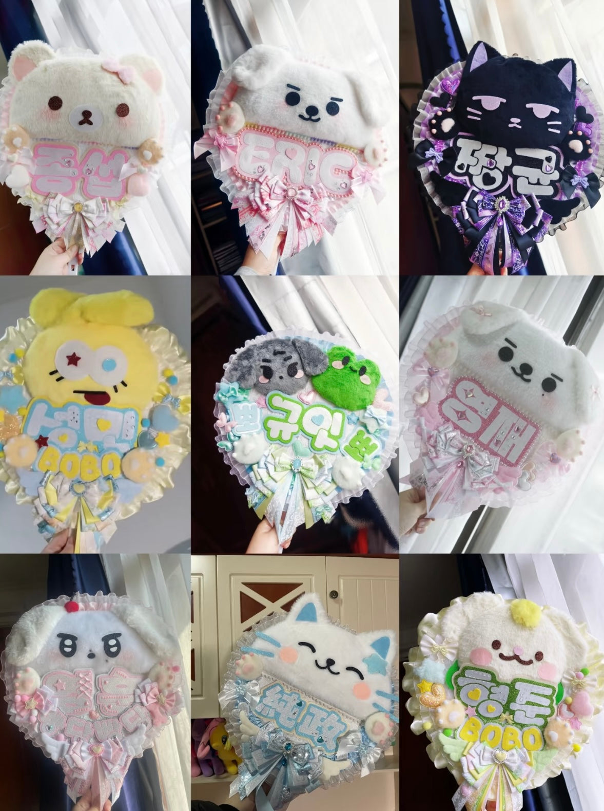 Custom K-pop Doll Picket, K-pop Image Cheering Fan