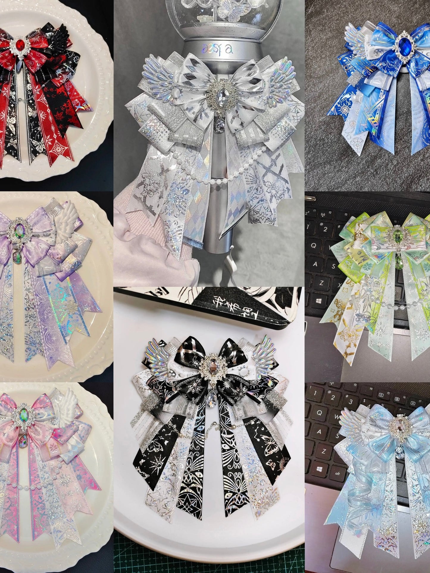 Kpop Lightstick Ribbon, Decorative Handmade Bow, Free Shipping