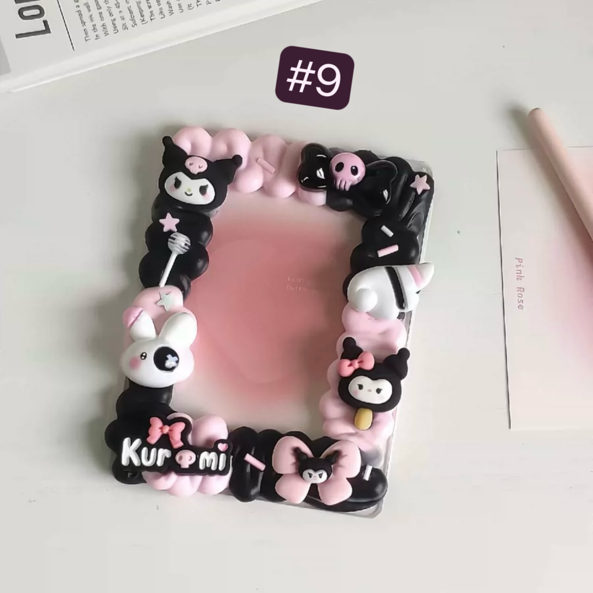 Kawaii Decoden Toploader Handmade Photocard Holder Japanese character photocard protector