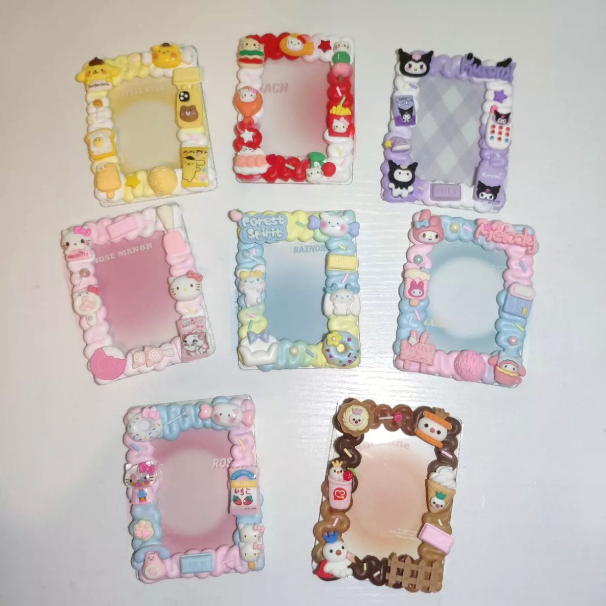 Kawaii Decoden Toploader Handmade Photocard Holder Japanese character photocard protector
