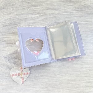 Pinky Kpop Photocard Binder, Gummy Bear Collect Book, 16 Pages Refills