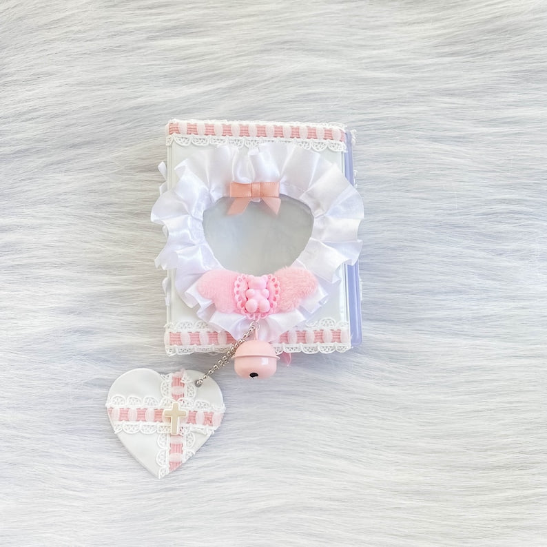 Pinky Kpop Photocard Binder, Gummy Bear Collect Book, 16 Pages Refills