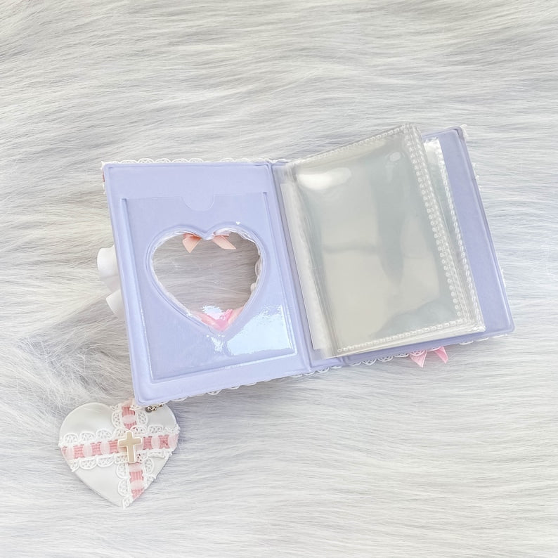 Pinky Kpop Photocard Binder, Gummy Bear Collect Book, 16 Pages Refills