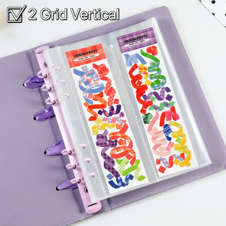 A5 Leather Kpop Photocard Binder with Bow Tie Strap, Pokemon Card Collect Book, 4/2/1 Grid Photocard Album
