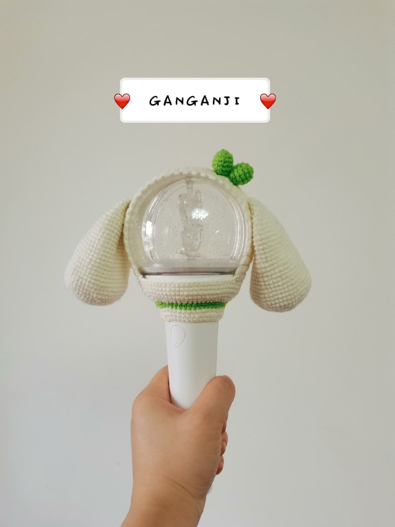 Crochet IVE light Stick Cover Ganganyi Naori Cherry Cheez Leeseo Minive Character Covers