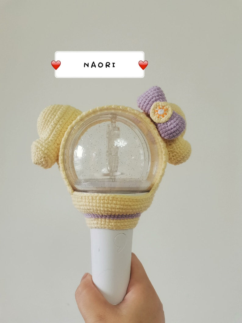 Crochet IVE light Stick Cover Ganganyi Naori Cherry Cheez Leeseo Minive Character Covers
