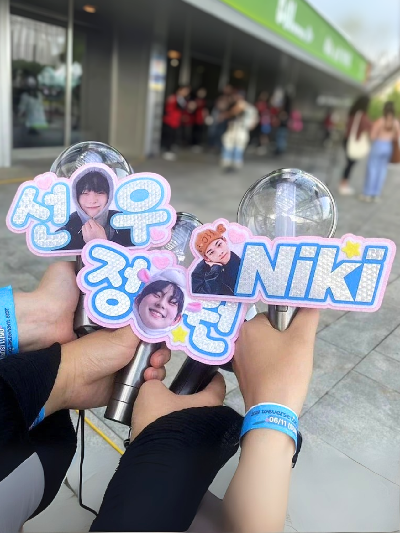 Custom Lightstick Deco, Kpop Idol Concert Name Banner