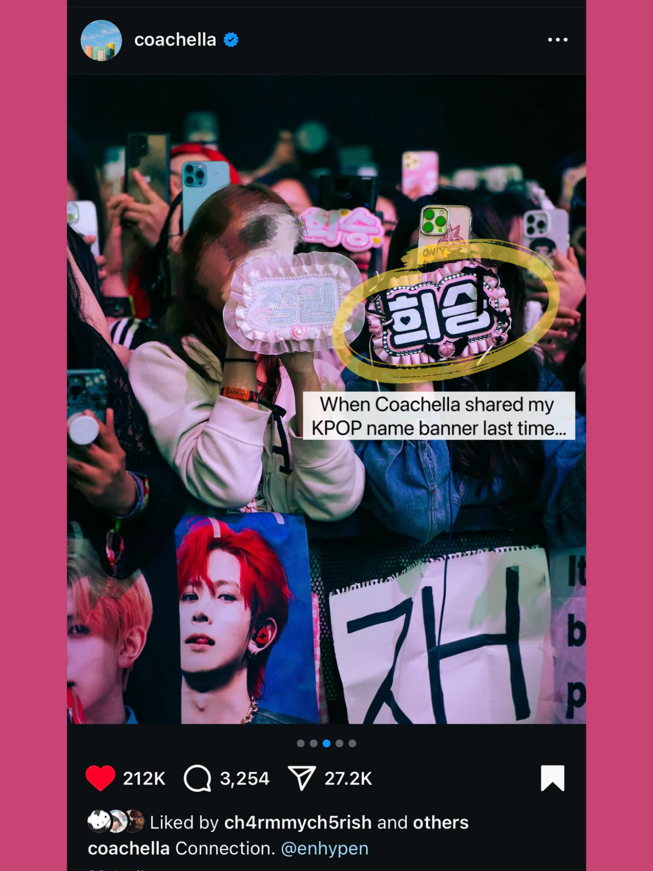 Custom Kpop Idol Name Banner for Concerts