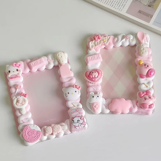 Kawaii Decoden Toploader Handmade Photocard Holder Japanese character photocard protector