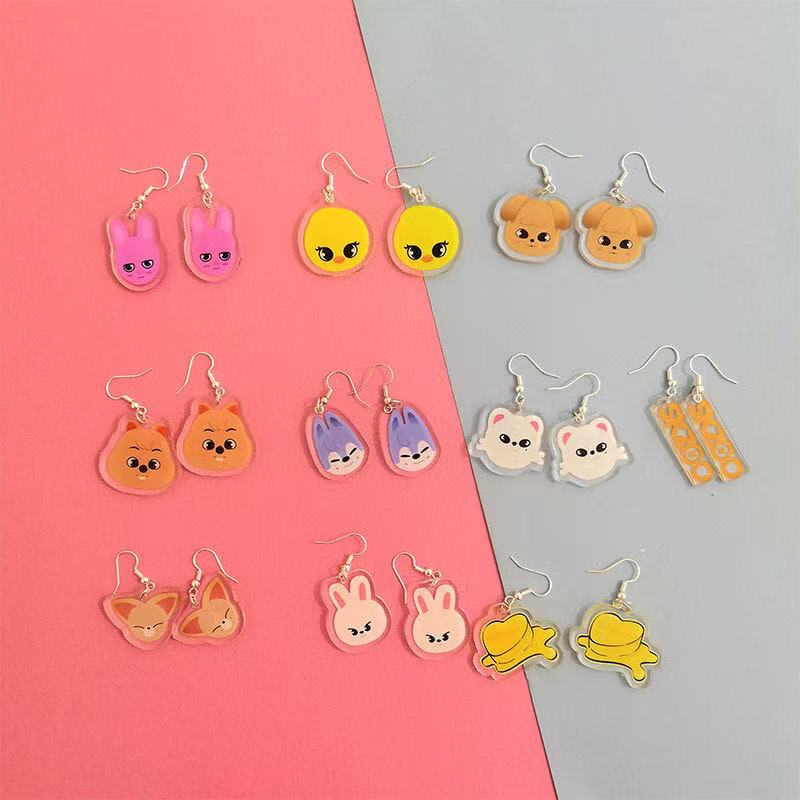 Stray Kids Skzoo DIY Earrings Jewelry,  Free Shipping