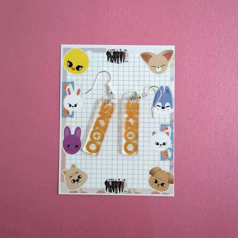 Stray Kids Skzoo DIY Earrings Jewelry,  Free Shipping