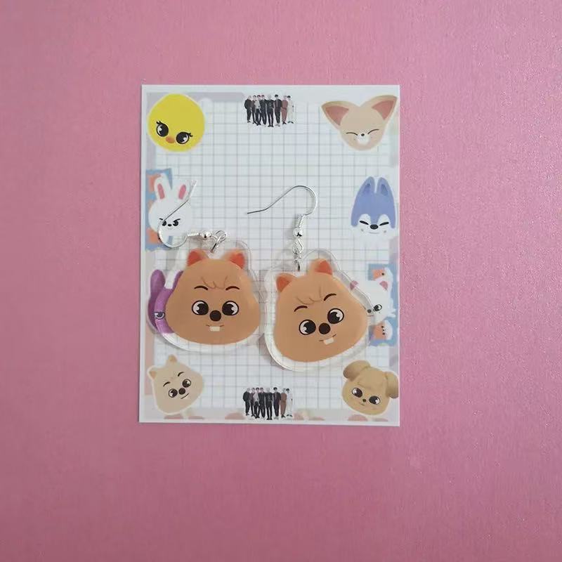 Stray Kids Skzoo DIY Earrings Jewelry,  Free Shipping