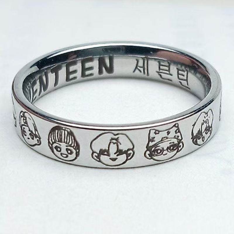 Seventeen Cartoon Ring, Free Shipping