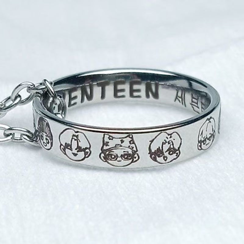 Seventeen Cartoon Ring, Free Shipping