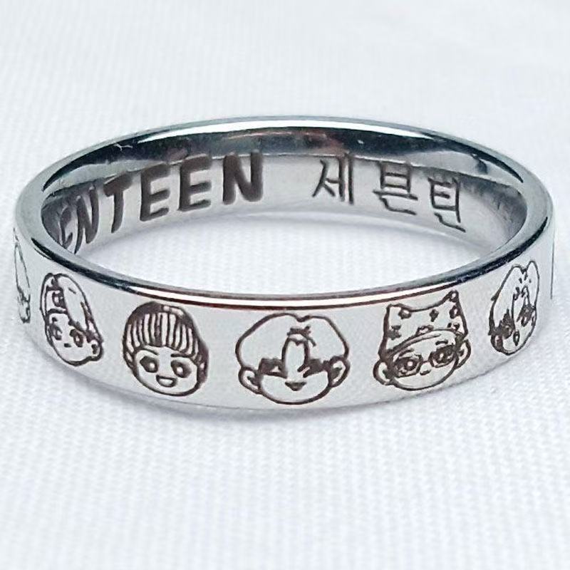 Seventeen Cartoon Ring, Free Shipping