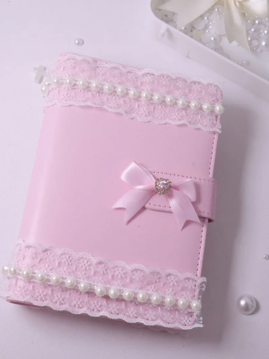 Princess Pink A5 K-pop Photocard Album | Pokemon Card Holder | Handmade Kpop Memory Book