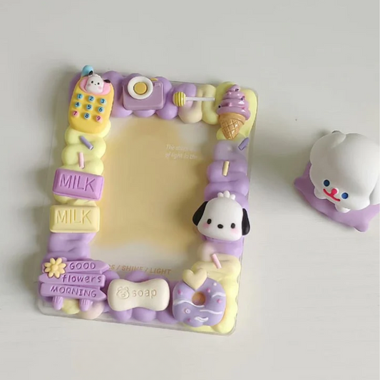 Kawaii Decoden Toploader Handmade Photocard Holder Japanese Character Photocard Protector